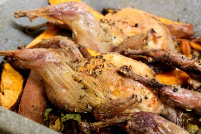 kwartels uit de oven