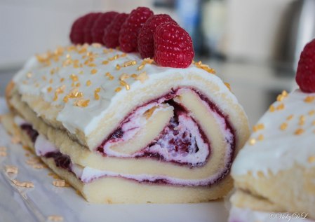 kerstronk met framboos