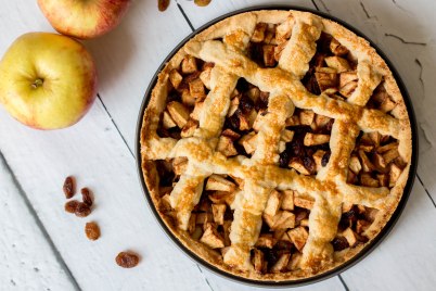 appeltaart met rozijnen