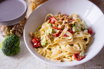 tagliatelle met broccoli en room
