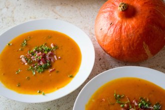 pompoensoep met paprika