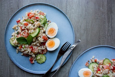 Bloemkooltaboulé met fregola