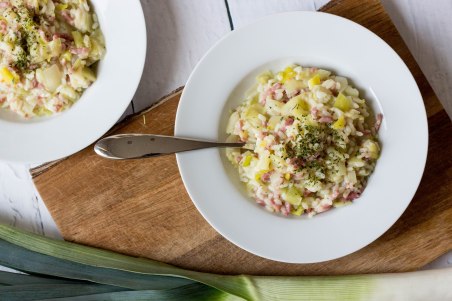 Preirisotto met spekjes