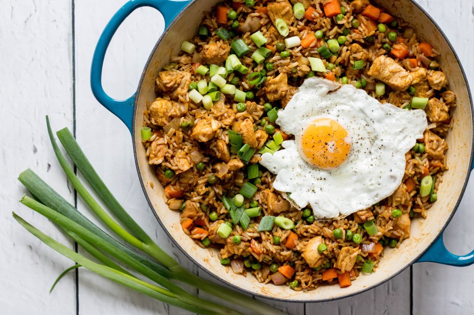 Nasi goreng met kip