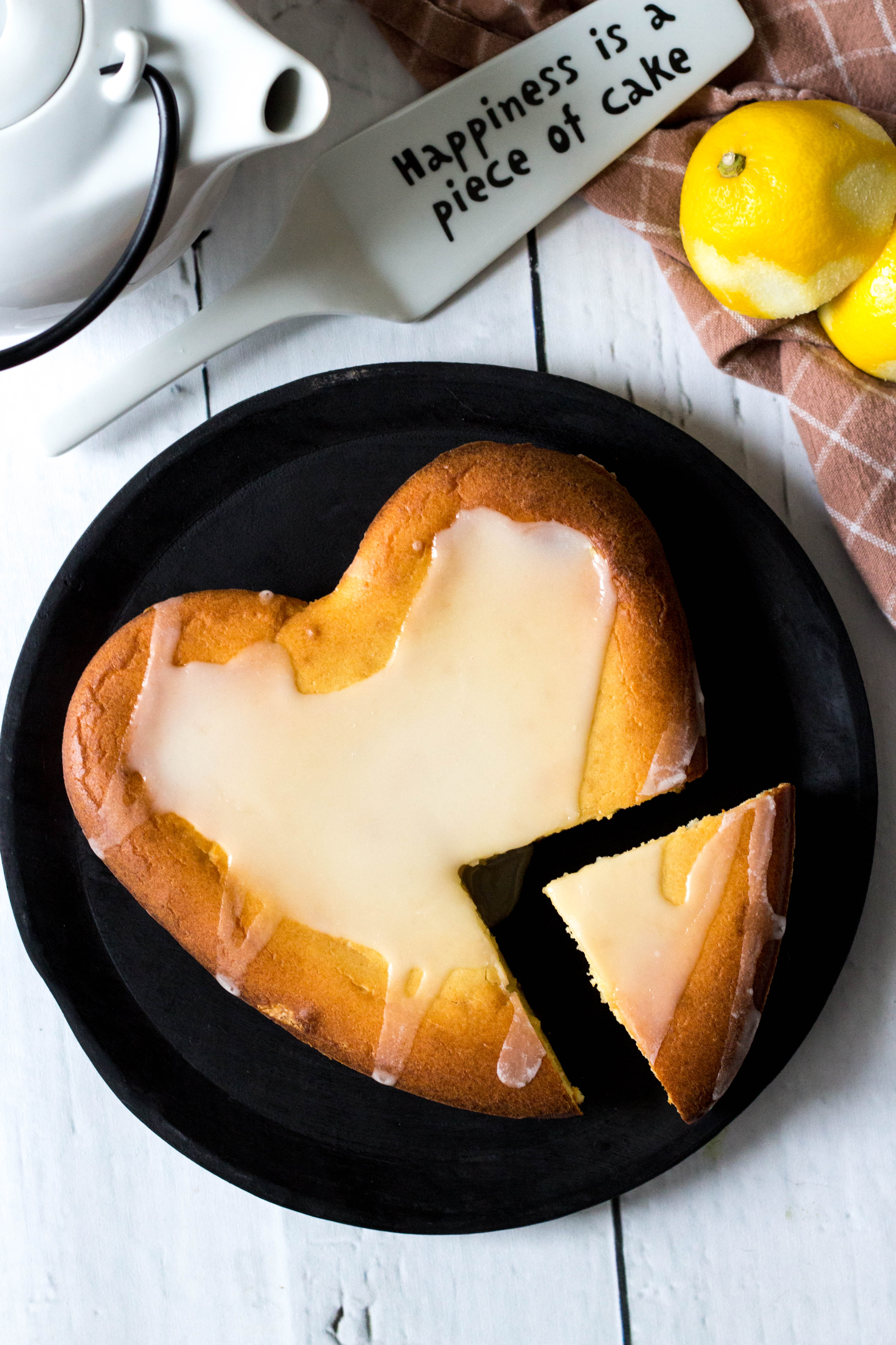 Citroencake met glazuur