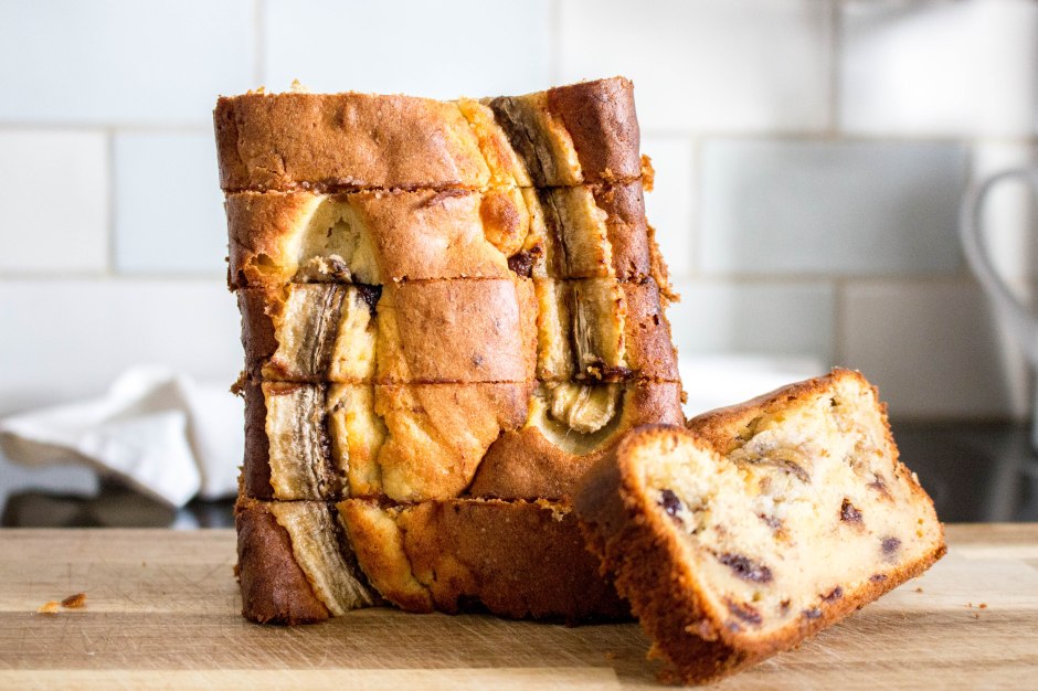 Bananenbrood met chocolade - Vickylicious