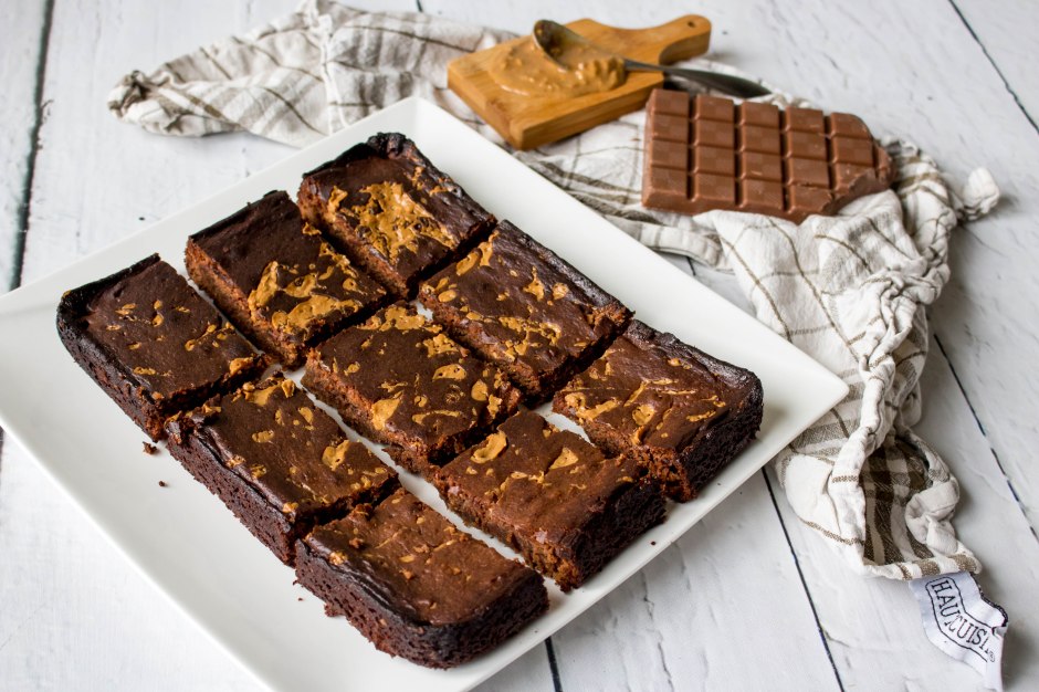 Brownies met pindakaas - Vickylicious
