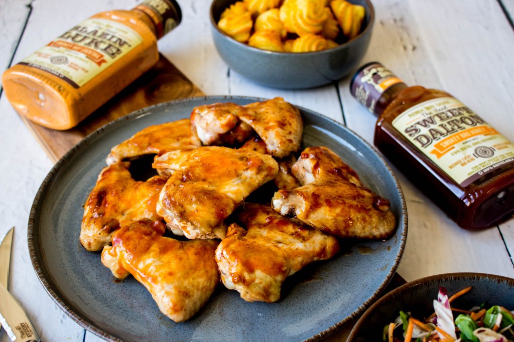 Kippenvleugels in bbq saus met pomme duchesse - Vickylicious